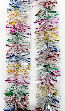 Мишура новогодняя Феникс-Презент Цветная из ПЭТ 9*200 см 75733