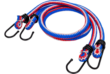 Веревка Стройбат эластичная с мет крюками 8 мм*600 мм 2 шт 565230