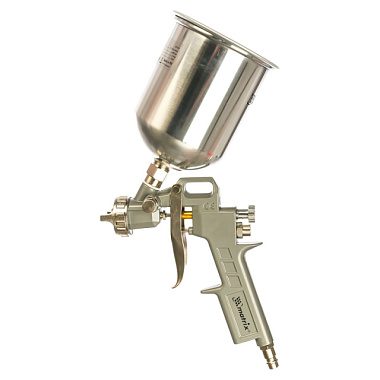 Краскораспылитель Matrix пневматический с верхним бачком V= 0,6 л + сопла д 1,2, 1,5 и 1,8 мм 57314