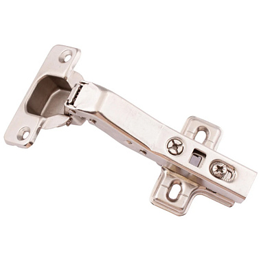 Петля мебельная Element click угловая с доводчиком 45° с ответной планкой белый цинк 2 шт