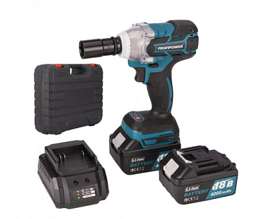Гайковерт Profipower MKDTW-18V аккумул бесщет импульсный Li-ion-2 шт 4Ач 330Нм з/у кейс E0081**