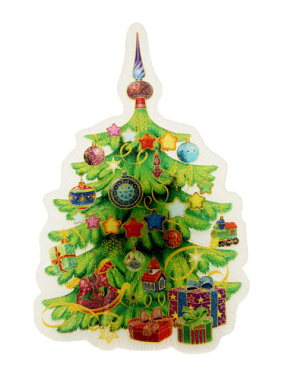 Украшение новогоднее Magic Time Елка и игрушки 12*8*3 см 42198***