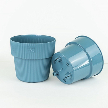 Горшок VipSet Алемар с дренажной системой бирюза 8,2 л АМА-8,2-17