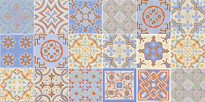 Плитка настенная Axima Валенсия синяя люкс 250*500*