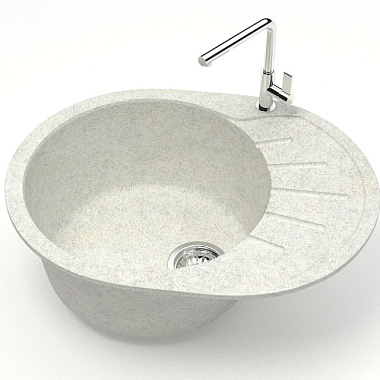 Мойка Aquadream каменная белый гранит матовая 10/Q15