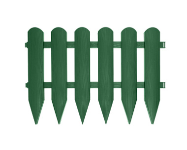 Ограждение садовое Протэкт Штакетник хаки/коричневый/белый 1 шт СОШ-25