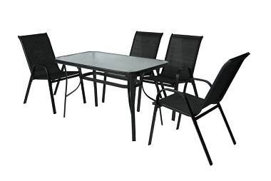 Набор мебели Garden Story Сан-Ремо черный SC-092KD SC-090