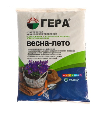 Удобрение Гера Весна-лето комплексное с диатомитом и микроэлементами 0,9 кг