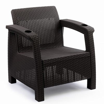 Кресло Альтернатива Ротанг-плюс мокко то/ М8839