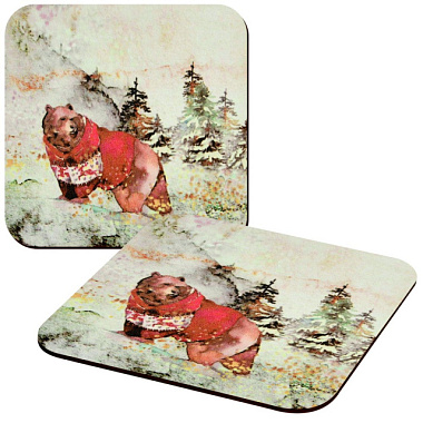 Подставка под горячее Мультидом С Новым годом Наилучшего Вашей семье 14*14 см МБ2-403