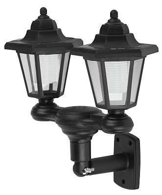 Фонарь садовый Эра на солнечной батарее пластик черный 150 см ERASV01-01