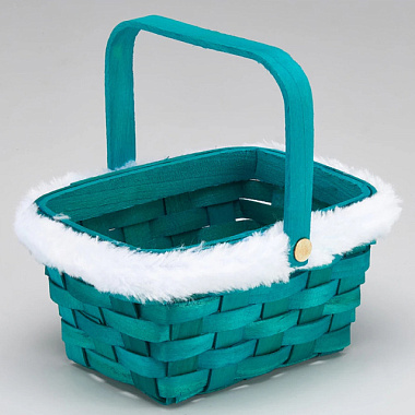 Корзина плетеная секвойя зеленый 15,5*12*7,5/25,5 см 4640108813896