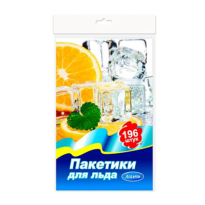 Пакетики для льда Антелла 196 шт п/э 72510
