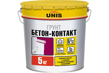 Грунт Юнис Бетон-Контакт Profi 5 кг