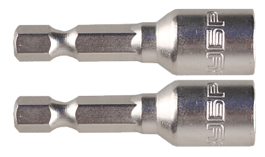 Биты Зубр Мастер с торцовой головкой магнитные Cr-V Е 1/4 13*45 мм 2 шт