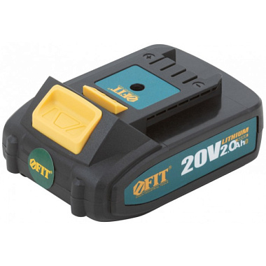 Батарея аккумуляторная Fit 20 В Li-Ion 2,0 Ач 0,4 кг индикатор заряда коробка 79935***
