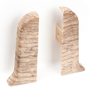 Заглушка Rico Leo для плинтуса ПВХ 159 Дуб английский пара 56 мм 2 шт/уп