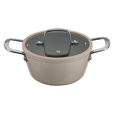 Кастрюля Regent Inox Taup индукция с крышкой 24 см 4 л 1-2424