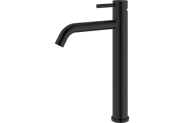 Смеситель Rush Melos для умывальника высокий черный SUS1101-12Black