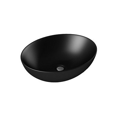 Умывальник Eva Gold A433BM накладной овальный черный матовый 515*390*145 мм