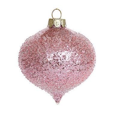 Украшение Holiday Classics Капля Розовые кристаллики стекло 8*8*7 см YQL1653