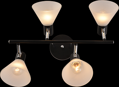 Люстра Schaffner Lavado 3525-4 BK+CR 4*E14/40W 46*35*26 см