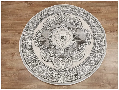 Ковер Авалон Rimma Lux 2*2 м Круг 36868J L.GREY/GREY