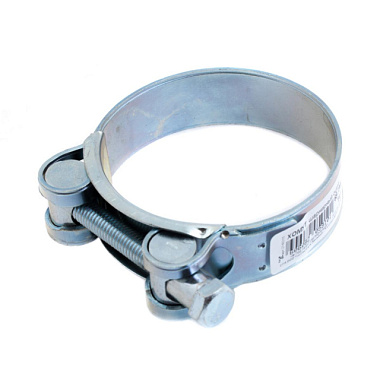 Хомут Стройбат шарнирный белый цинк 68-73мм 350240