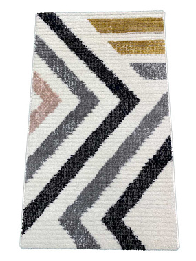 Ковер Daria Прямоугольник 0,6*1 м WHITE/BLACK L513A