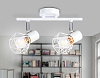 Спот настенно-потолочный Ambrella TR8628/2 WH/CH белый/хром E27*2 max 40W 260*91*175