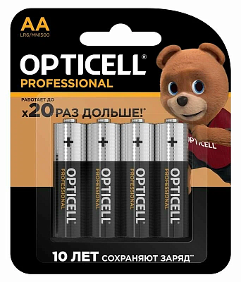 Элемент питания Opticell Professional AA/LR6 4 шт 5052001 1775451