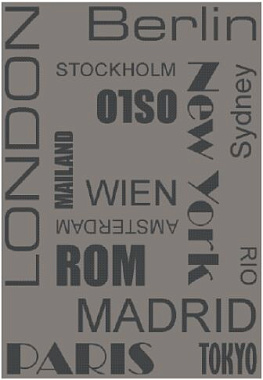 Ковер Side Прямоугольник 0,4*0,6 м SILVER/SMOKE A4041