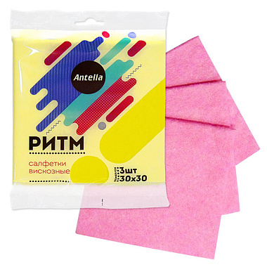 Салфетка Антелла Ритм впитывающие 30*30см 3шт 20735