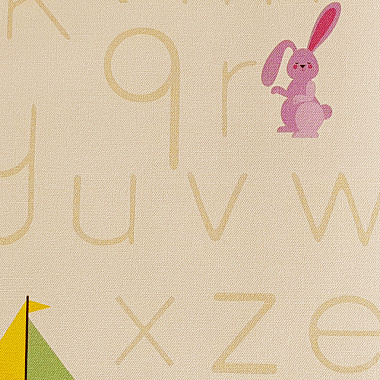 Обои Solo Happy Child Алфавит на ванильном фоне мотив винил на флизе 10*1,06 м 35015-3**