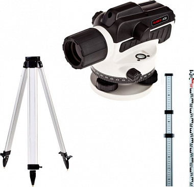 Нивелир оптический Ada Ruber 32 с поверкой + рейка Staff 3 + штатив Light S A00201 K***