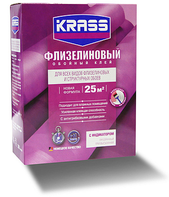 Клей Krass для обоев флизелиновый 300 г 0005445