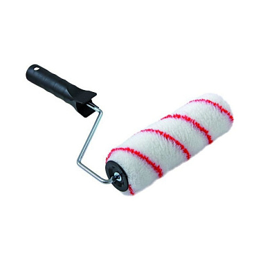 Валик T4P в сборе полиакрил 180 мм 40 мм 11 мм каркас с красной нитью белый 60 0303015***