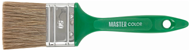 Кисть Master Color флейцевая 70% ПБT/30% натур щетина нержавеющий обжим пласт руч 50*12 мм 30-0233