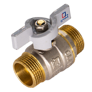 Кран шаровой СТМ Стандарт для воды бабочка 1/2" ш/ш CWMMB012