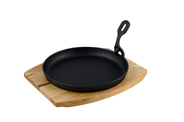 Сковорода Myron Cook чугунная съемная ручка на подставке 21 см MC2215