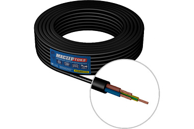 Кабель КГТТбм черный Мастер Тока 3*2.5 мм 20 м МТ0439