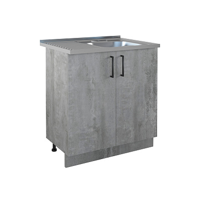 Стол под мойку Eva Gold Цемент светлый 800