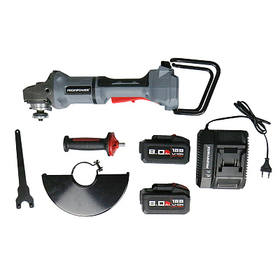 Машина углошлифовальная Profipower бесщеточная аккумуляторная E0234