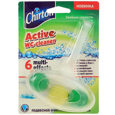 Очиститель для унитаза Chirton Хвойная свежесть подвесной шарики 45 г
