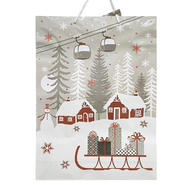 Пакет Антелла НГ бумажный подарочный J 33*45,7*10,2 см 27826