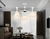 Люстра Ambrella TR3164/3 WH/BK белый/черный E27/3 max 60W D580*380