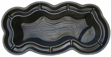 Пруд садовый Байкал декоративный прочный увеличенный 1300 л S=3,3 кв.м 258*140*52 см