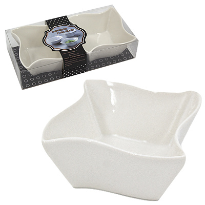 Соусница Flatel керамическая набор 2 шт 350 мл 10*10*4 см D532