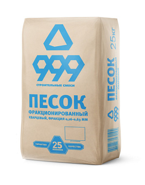 Песок СМ 999 кварц фр 0,16-0,63 25 кг 00152301