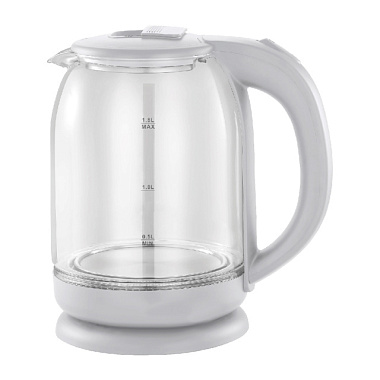 Чайник Добрыня электрический стекло белый 1800 Вт 1,8 л EC-114